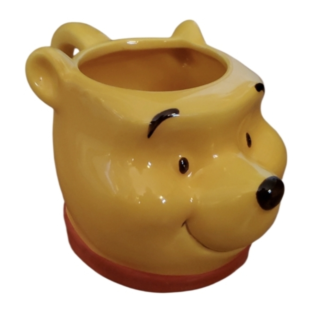 Disney Winnie the Pooh Yellow Sculpted 3D Ceramic Mug